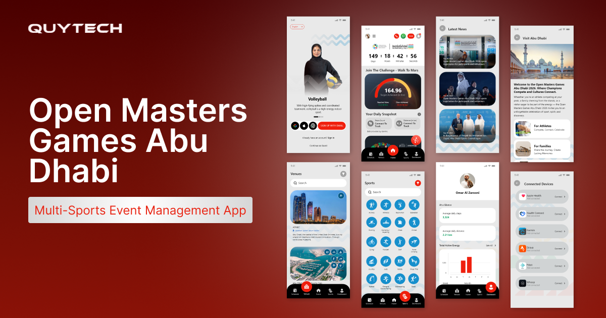 Open Masters Games Abu Dhabi app Case Study | OMGAD