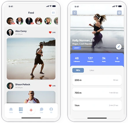 social fitness app