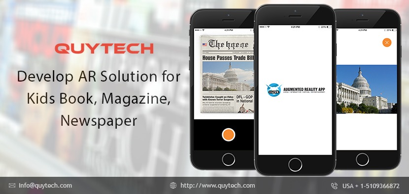 Develop Augmented Reality Content for Kids Books, Newspaper,Magazines