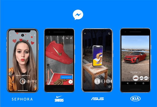 AR social media example