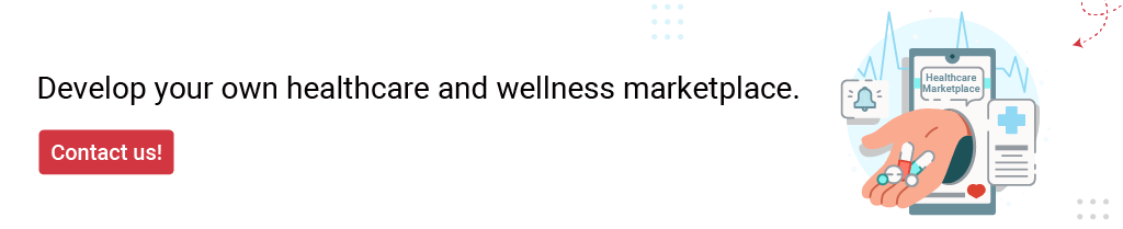 Healthcare and wellness marketplace CTA