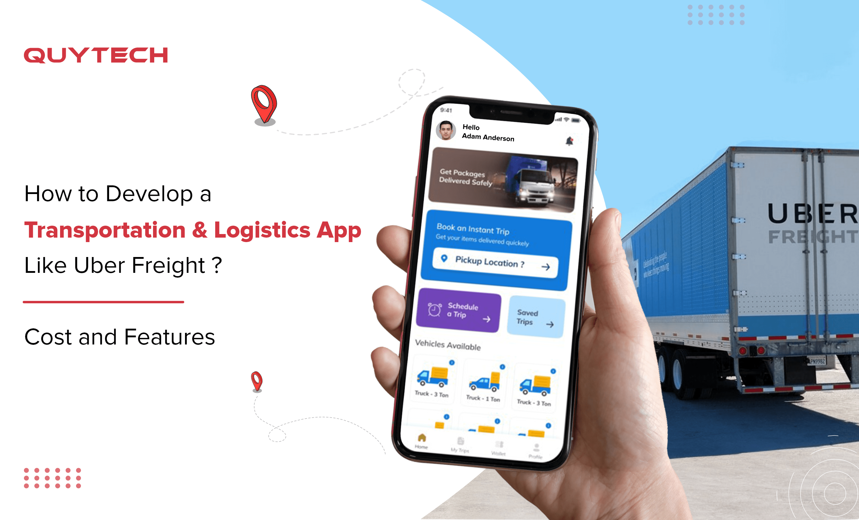 cost to develop transportation App Uber Freight