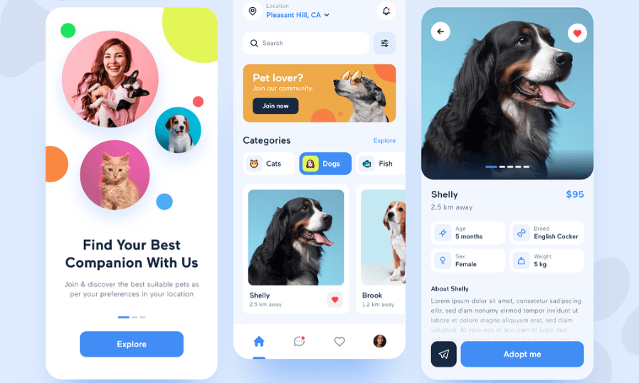 Personalized pet finding app