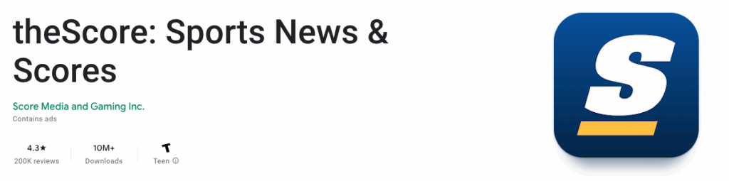 the score sports applications