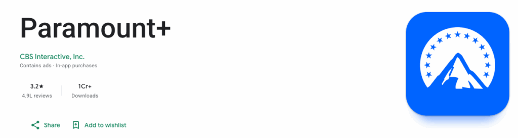 Paramount+ Sports Applications