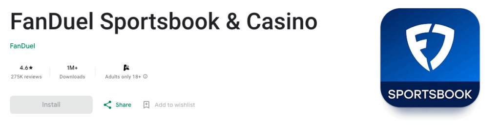 FanDuel Sportsbook and Casino sports applications