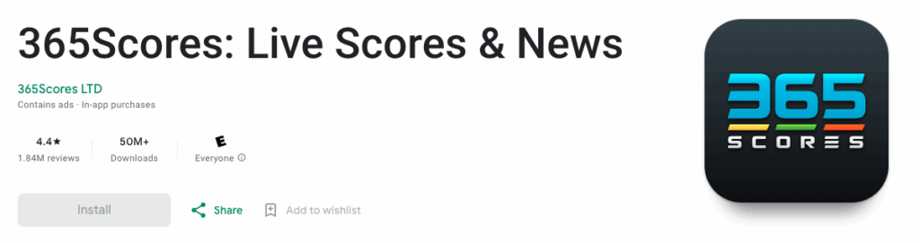 365 scores sports applications